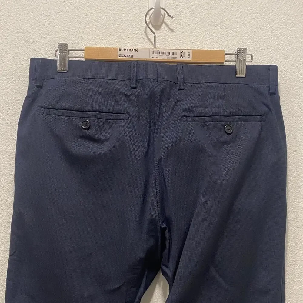 Banana Republic Classic Navy Men's Dress Pants Tailored Fit - 33x30